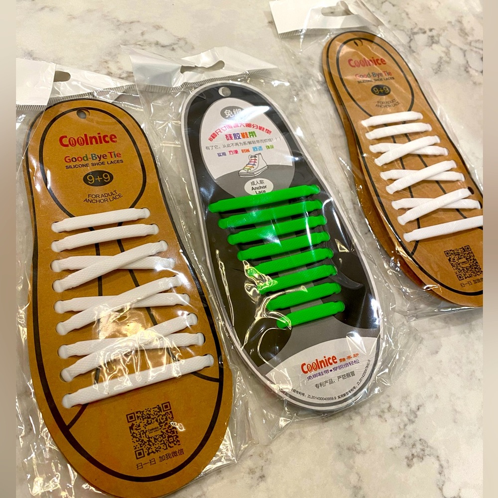 NWT! Bundle: Silicon laces - Unisex